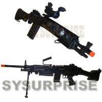 2x M249 SAW & M14 SOCOM Sniper Rifle Airsoft Spring Gun  