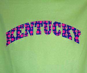 Kentucky Pink Polka Dot Womens T Shirt S 5X NEW  