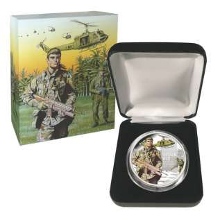   Vietnam War 50th Anniversary $1 Pure Silver Dollar Proof Bell Huey UH1