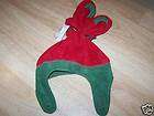 Infant Size XS 6 Months Old Navy Hat Mittens Red Green