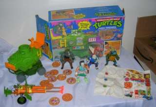 TMNT Pizza Thrower w/ Box , Figures, Double Barreled Plunger  
