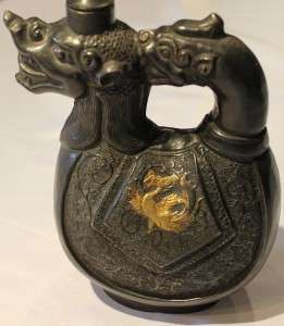 TANG DYNASTY ANTIQUE CHINESE PITCHER JUG WINE TEA POT SILVER GOLD OLD 