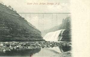 Portage NY   Upper Falls   Bridge   Unused  