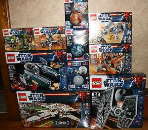 LEGO 10 Star Wars Set Lot 9488 9489 9490 9491 9674 9675 9676 9492 9493 