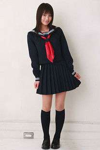 Japanese Japan School Girl Uniform black Cosplay Costume  