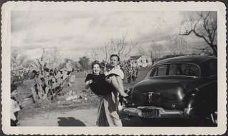 Photo Man Girl LOVE in Arms by 1949 Buick Car 318324  