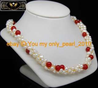 MP Charming white baroque pearl necklaces 925S 18Long  