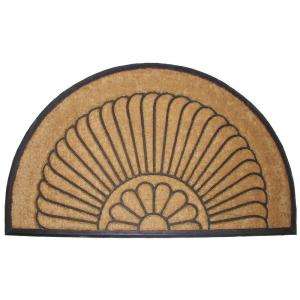   Sunburst 23.5 in. x 38.5 in. Natural Coir and Recycled Rubber Door Mat