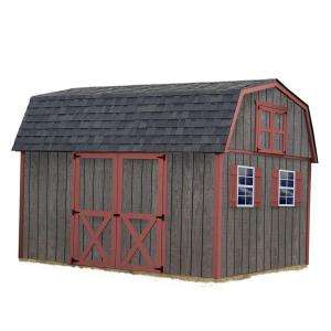   BarnsMeadowbrook 10 ft. x 12 ft. Wood Storage Shed Kit without Floor