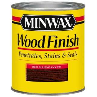 Minwax 1 Qt. Oil Based Red Mahogany Wood Finish Interior Stain 70007 