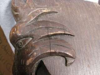 Set of 4 Antique Oak Wood Victorian Table Legs Lion Head & Paw  
