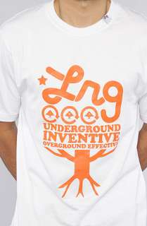 LRG Core Collection The Core Collection Six Tee in White Padre Orange 