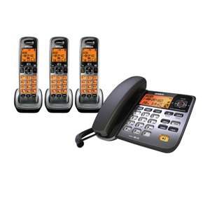 Uniden D1688 3T R Refurbished Corded/Cordless Phone System  