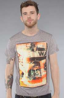 Obey The Wild In The Streets Nubby Thrift Tee in Heather Grey 