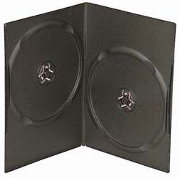 100 SLIM Black Double DVD Cases 7MM  