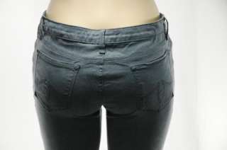 Level 99 Womens Slate Gray Slim Skinny Satiny Twill Jeans Size 31 