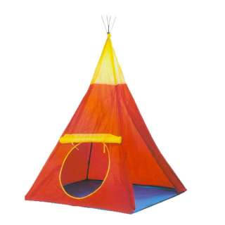 Red Indian Teepee Kids Play Tent Children Tripod Hut  