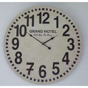 Große Bahnhofsuhr Uhr Grand Hotel Paris Antik Look Großuhr 60 cm 
