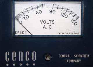 Cenco 82424 2 AC Voltmeter Central Scientific Co.  