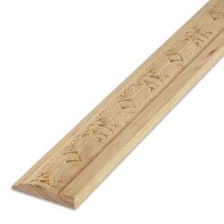 DecraMold5/8 in. x 3 1/8 in. x 8 ft. 1054 Base Embed Raw Pine Moulding