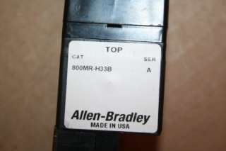 Allen Bradley Selector Switch 800MR H33B & Key #18398  