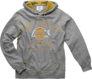 Los Angeles Lakers Grey 47 Brand Halfback Hooded Sweatshirt  