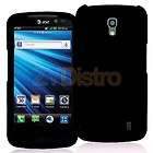 Black Hard Snap On Skin Case Cover for LG Nitro HD P930 Phone