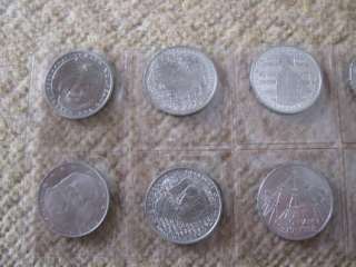 10 Stück Gedenkmünzen 5 DM Münzen aus 80er Jahre Sammlermünzen in 