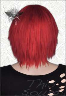 GW414 Red Punk Rock Cosplay Show Fashion Party Wig New  