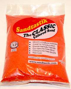 Sandtastik Orange Colored Sand 2 Lb Bag NEW Crafts  