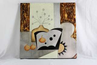 Wooden Wall Decor Modern Abstract Painting Art Picture  