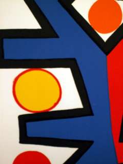 Alexander Calder Abstract Composition Lithograph 1970s  
