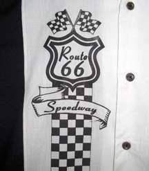 Route 66 Speedway front of Retro Shirt Go Cruisin NEW  