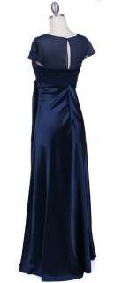   Bridesmaid Prom Pleated Draping Classic Evening Formal Dress Plus Size
