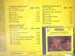 Händel   Feuerwerksmusik   Lark   Navarro  /CD(373  