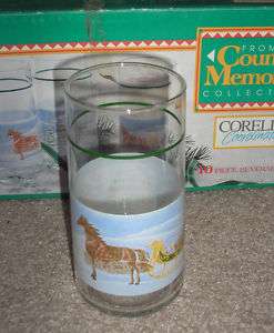 CORELLE COORDINATES COUNTRY MEMORIES 16 OZ COOLER GLASS  