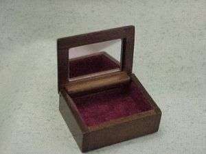 DOLLHOUSE Jewelry Box Heidi Ott walnut small Miniature NRFB 112 