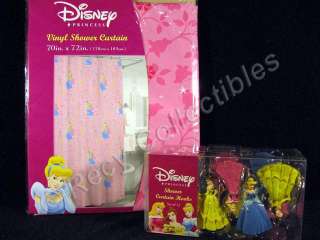 Shower Curtain and 12 Hook Set Featuring: Disney Princesses 