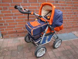 Kinderwagen von ABC Design in dunkelblau orange in Niedersachsen 