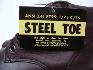 NEW MENS IRON AGE STEEL TOE WORK BOOTS SIZE 8.5 M  