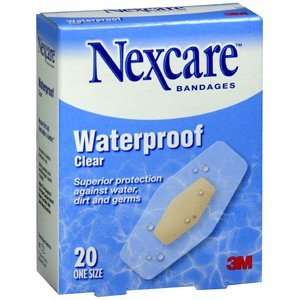 3M Nexcare Waterproof Bandages 586 20, 1 1/16 inch x 2 1/4 inch, 20 