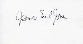 JAMES EARL JONES Darth Vader Voice Autograph  