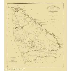   . SOUTH CAROLINA (SC) LANDOWNER MAP MILLS ATLAS 1825: Home & Kitchen