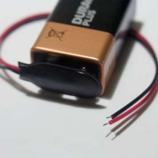 9V Clip zum Anschluß an Blockbatterie ideal f LED, LEDs  