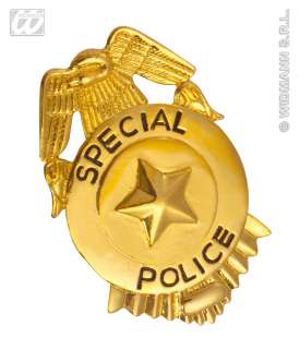 Party Props   Deluxe Metal Special Police / FBI Badge Fancy Dress