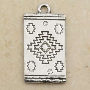  Blanket Quilt Sterling Silver Plated Pewter Charm