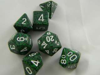 Dungeons and Dragons Dice Recon Green D&D Dice  