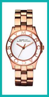   New MARC JACOBS MBM3075 Womens Blade Rose Gold Tone Stainless 
