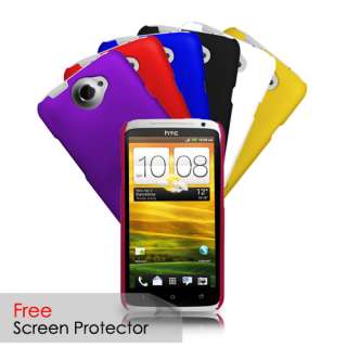 HYBRID HARD BACK CASE COVER FOR HTC ONE X + SCREEN PROTECTOR  