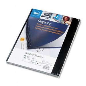  GBC® VeloBind Presentation Covers, 8 1/2 x 11, Black, 25 